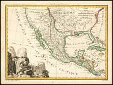 Southwest, Rocky Mountains, Mexico and California Map By Conrad Malte-Brun