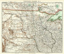 Midwest, Plains and Rocky Mountains Map By Augustus Stieler