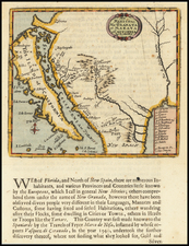 Texas, Southwest, California and California as an Island Map By Robert Morden