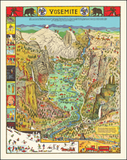 Pictorial Maps and Yosemite Map By Jo Mora