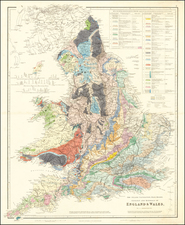 England Map By John Arrowsmith