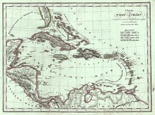 Southeast, Caribbean and Central America Map By Tranquillo Mollo