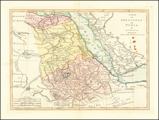 Middle East, Egypt, North Africa and East Africa Map By Samuel Dunn