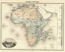 Africa and Africa Map By Migeon