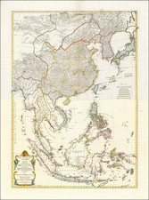 China, Japan, Korea, Philippines, Indonesia and Malaysia Map By Franz Anton Schraembl