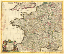 France Map By Frederick De Wit