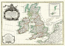 Europe and British Isles Map By Jean Janvier