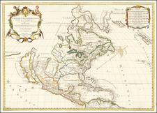 Midwest, North America and California Map By Alexis-Hubert Jaillot