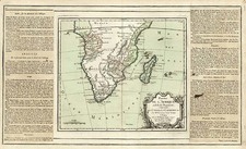 Africa and South Africa Map By Louis Brion de la Tour