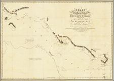 Polar Maps, Canada and Western Canada Map By William Edward Parry