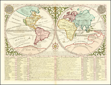 World and California as an Island Map By Henri Chatelain