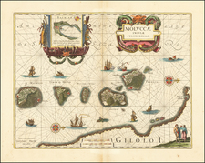 Indonesia and Other Islands Map By Willem Janszoon Blaeu