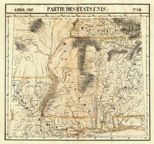 South and Plains Map By Philippe Marie Vandermaelen