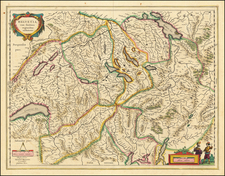 Switzerland Map By Willem Janszoon Blaeu