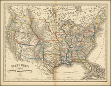 United States Map By G. Civelli