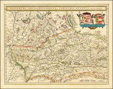 Austria Map By Willem Janszoon Blaeu