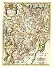 Spain Map By Giacomo Giovanni Rossi / Giacomo Cantelli da Vignola