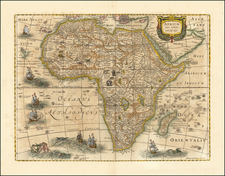 Africa Map By Henricus Hondius / Jan Jansson