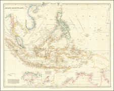 Southeast Asia, Philippines, Singapore, Indonesia and Malaysia Map By John Arrowsmith