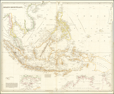 Southeast Asia, Philippines, Singapore, Indonesia and Malaysia Map By John Arrowsmith