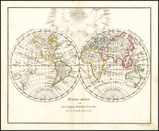 World Map By Charles Francois Delamarche