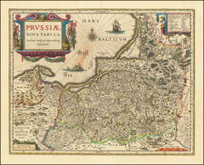 Poland, Baltic Countries and Germany Map By Willem Janszoon Blaeu