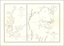 Australia Map By Louis Claude Desaulses de Freycinet