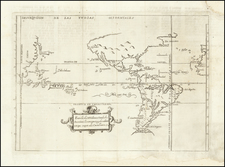 North America, Baja California, South America, China, Japan, Southeast Asia, Pacific, California and America Map By Antonio de Herrera y Tordesillas