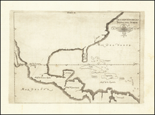 United States, Florida, South, Southeast and Mexico Map By Antonio de Herrera y Tordesillas