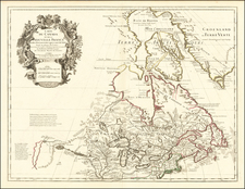 Midwest, Plains, Rocky Mountains and Canada Map By Guillaume De L'Isle