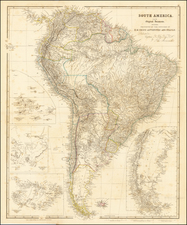 South America and Peru & Ecuador Map By John Arrowsmith