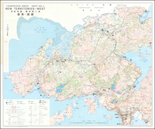 New Territories - West   Countryside Series Sheet No. 2 By Crown Lands & Survey Office Hong Kong