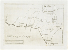 Mexico Map By Antonio de Herrera y Tordesillas