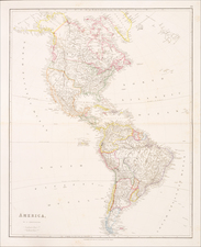 Texas and America Map By John Arrowsmith