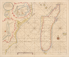 East Africa and African Islands, including Madagascar Map By Samuel Thornton