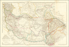 India, Central Asia & Caucasus, Middle East and Persia & Iraq Map By John Arrowsmith