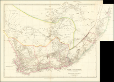 South Africa Map By John Arrowsmith