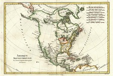 North America Map By Rigobert Bonne