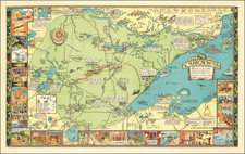 Minnesota and Pictorial Maps Map By Irene Anderson  &  Kathryn Arnquist