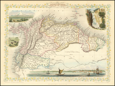 South America Map By John Tallis