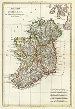 Europe and British Isles Map By Rigobert Bonne