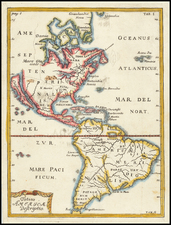 South America and California as an Island Map By Thomas Campanius Holm