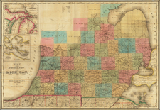 Michigan Map By John Farmer