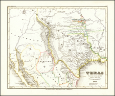 Texas, Plains, Oklahoma & Indian Territory, Southwest, Colorado, New Mexico and Colorado Map By Joseph Meyer