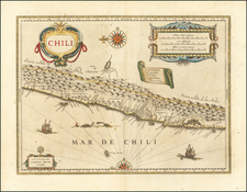 Chile Map By Willem Janszoon Blaeu