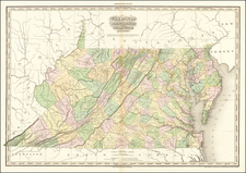 Maryland, Delaware and Virginia Map By Henry Schenk Tanner