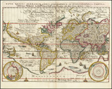 World Map By Matthaus Merian