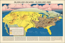 United States and Pictorial Maps Map By Russian War Relief Inc.