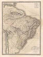 South America Map By Alexandre Emile Lapie