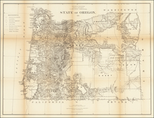 Oregon Map By General Land Office